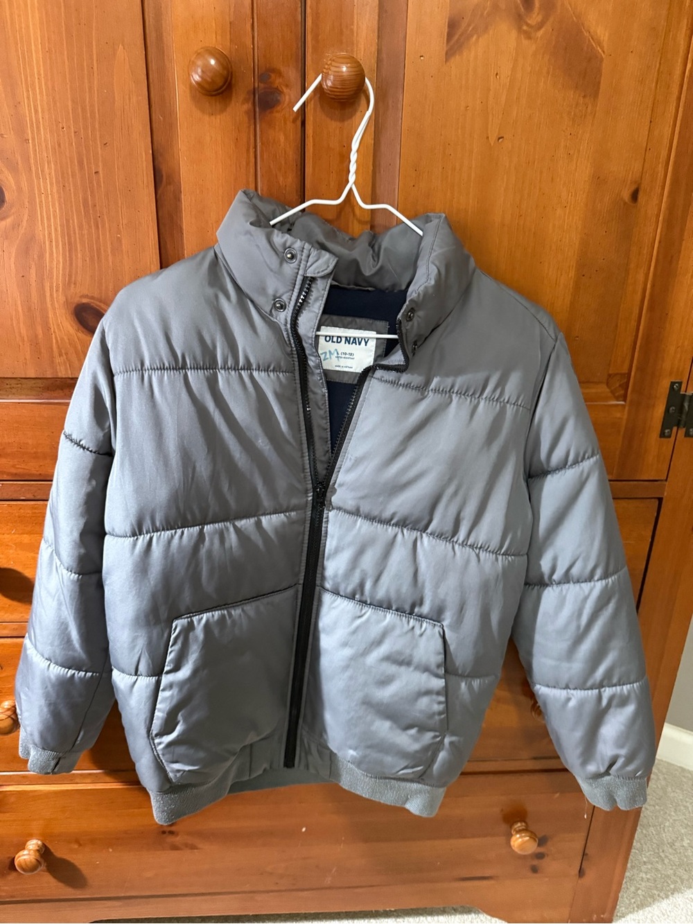 Old Navy Boy’s Gray Puffer Jacket